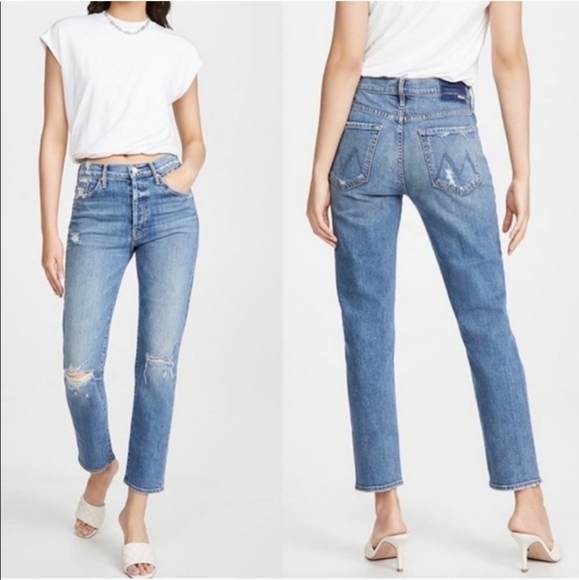 MOTHER SUPERIOR Trickster Ankle WASH Crying On Holy Ground HI RISE STRAIGHT LEG - Picture 1 of 12